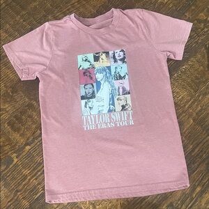 Taylor Swift Eras Tour Kids Pink Tee NWOT